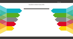 Desktop Screenshot of location-voiture-luxe.info